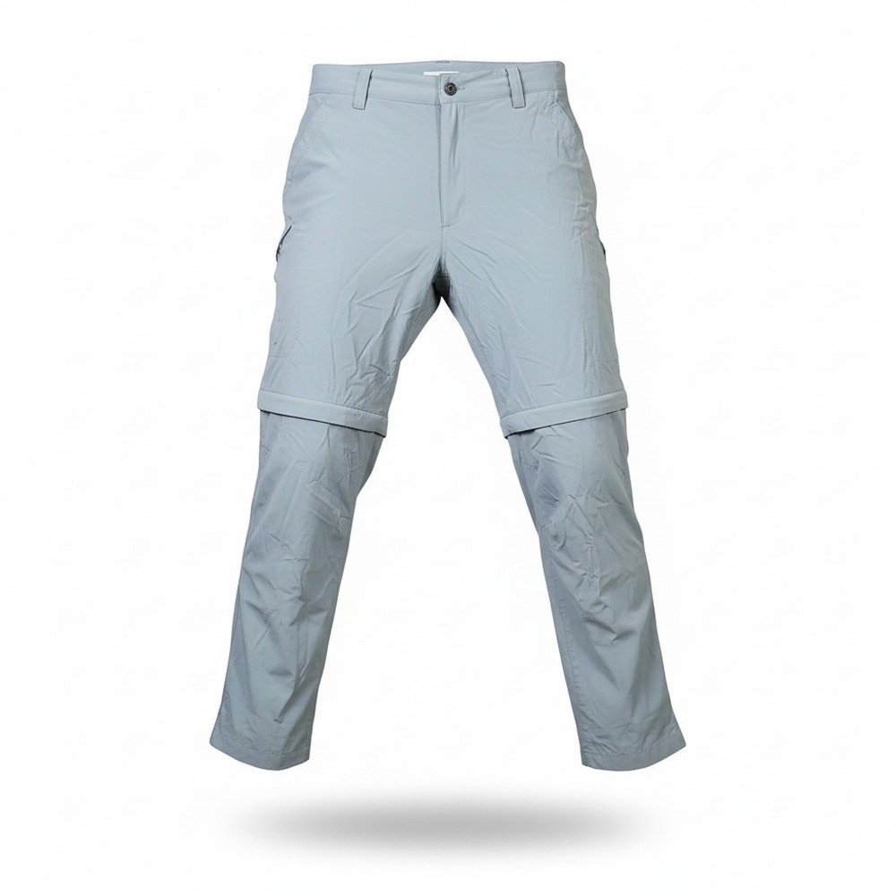Ascend Outdoor Nylon Convertible Pants/Shorts Men's 40x30 Gray Hiking Activewear